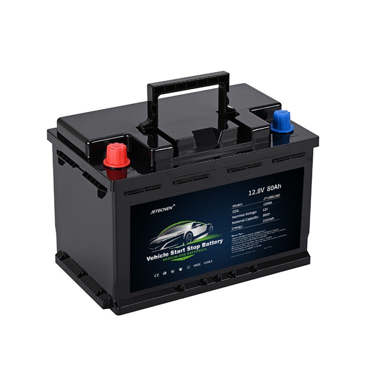 12V 80AH Sodium-ion Battery, 1300CCA Battery, Built-in Smart BMS, Perfect For Automotive Car